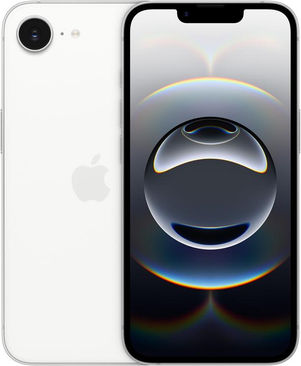 Apple iPhone 16e (128 Go, Blanc, 6.10", Double SIM, 48 Mpx, 5G)