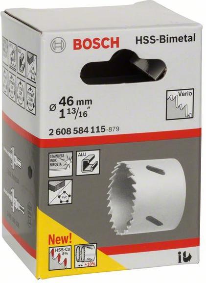 Image du produit Bosch Professional Zubehör Scie cloche bimétallique HSS pour adaptateur standard, 46 mm, 1 13/16 pouce (46 mm)