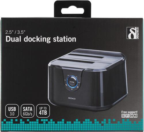 Actual product image Deltaco MAP-GD35U3 - Hard Drive - Serial ATA III - 2.5,3.5 Inch - 4 TB - USB 3.2 Gen 1 ( (2.5", 3.5")