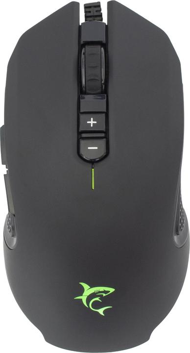White Shark Souris de jeu avec bouton d'attaque dédié, rétroéclairage RGB (Filaire)