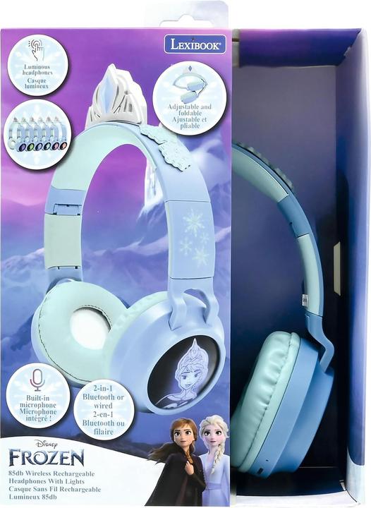 Actual product image Lexibook 2-in-1 Bluetooth/cable headphones Frozen Blue