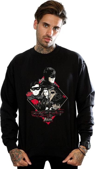 Immagine prodotto Felpa in cotone da uomo Batman Serie TV Personaggi Skyline (3XL)