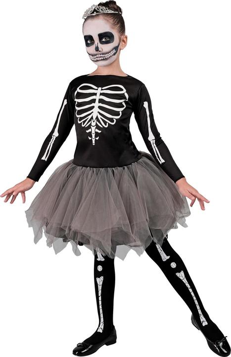Image du produit Widmann SKELETON TÄNZERIN (Kleid mit Tutu), 116 cm / 4-5 Years (4, 5)