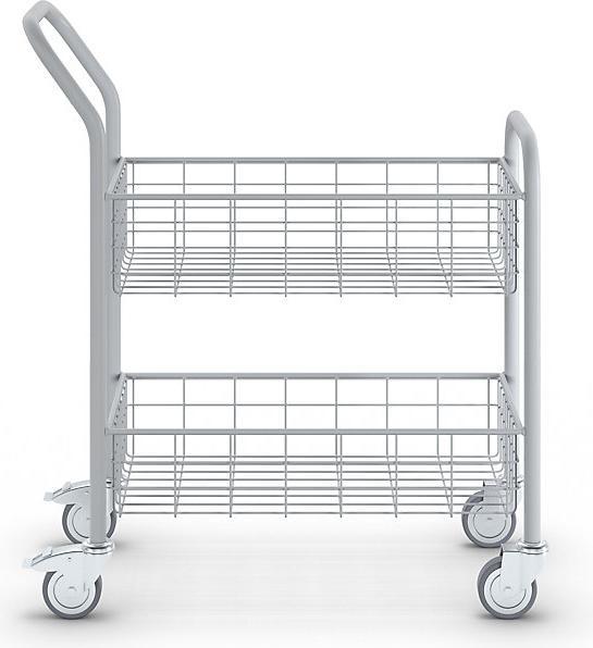 Produktbild eurokraft pro Postverteilwagen, 2 Ladeflächen, Tragfähigkeit 200 kg (200 kg)