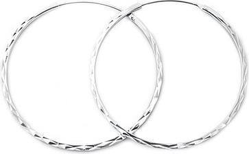 Produktbild Beneto Fashion round earrings made of silver AGUC2439 / SCS - Diameter: 4 cm (L)