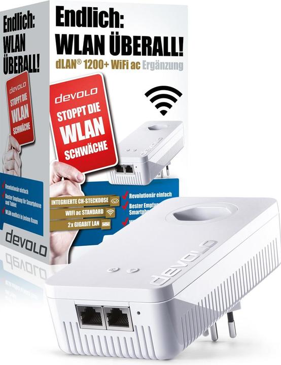 Actual product image Devolo dLAN 1200+ WiFi ac extension (1200 Mbit/s)