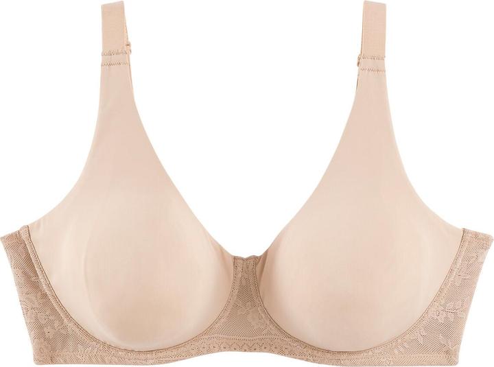 Image du produit La Redoute Collections Soutien-gorge minimiseur en microfibre et dentelle (105 C)