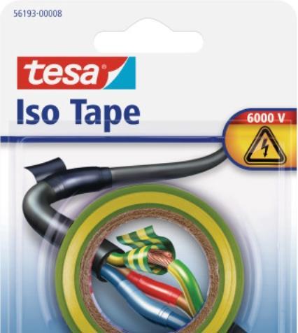 Actual product image tesa Electrical insulating tape, heat-resistant adhesive tape for insulating, repairing & bundling (15 mm)
