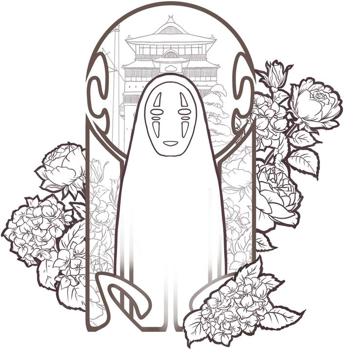 Actual product image The unofficial Studio Ghibli colouring book