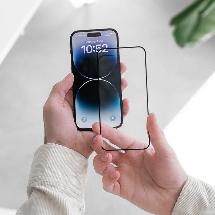 Actual product image Woodcessories Premium Glass 3D (1 Piece, Apple iPhone 14 Pro)