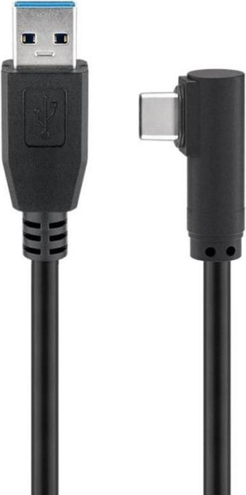 MicroConnect USB-C+ 90° vers USB A 3.0, 1M (1 m, USB 3.2 Gen 1)