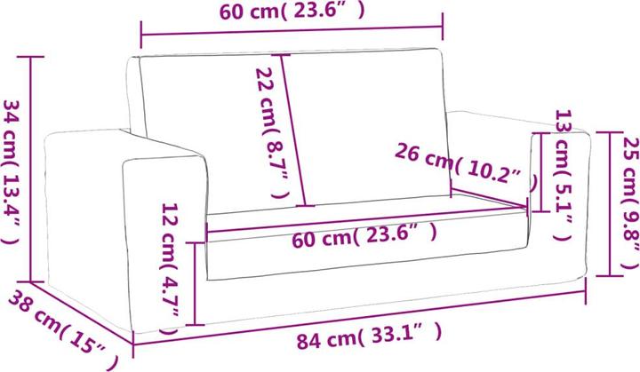 Actual product image VidaXL Jennilee (2 person sofa)