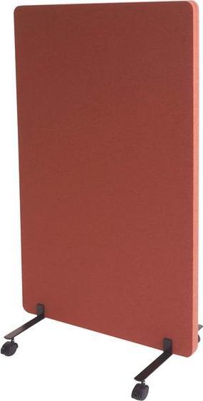 Produktbild Mendler Akustik-Trennwand, Büro-Sichtschutz Raumteiler Pinnwand, doppelwandig rollbar Stoff/Textil 127x80cm (127 x 80 x 39 cm)