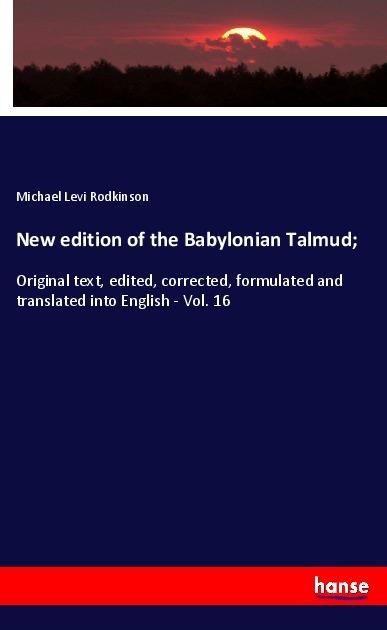 Immagine prodotto New edition of the Babylonian Talmud (Tedesco, Michael Levi Rodkinson, 2019)