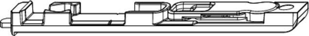 Immagine prodotto Maco Chiusura sul bordo inferiore, per traferro di 4 mm, R8, L=170 mm, argento (55409)