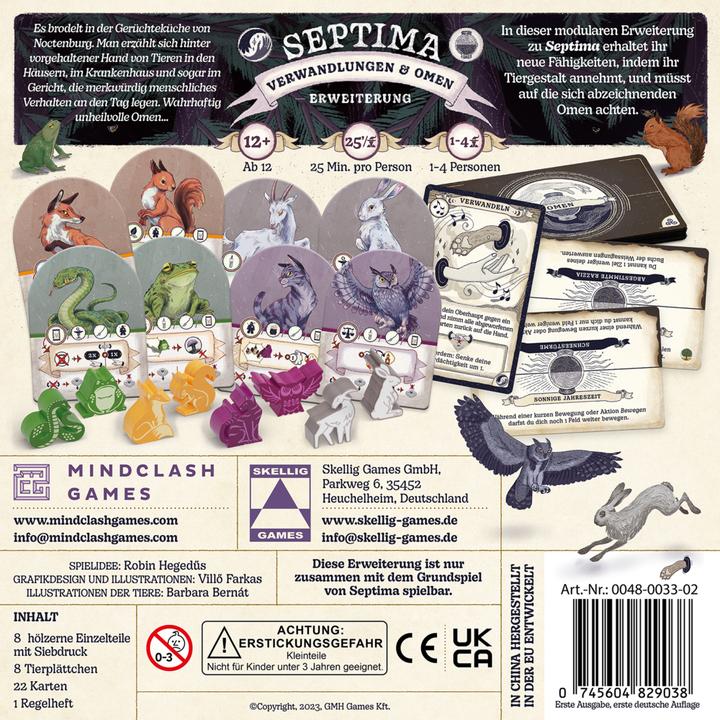 Actual product image Skellig Games Connoisseur game Septima: Transformations and Omens -EN- (German)