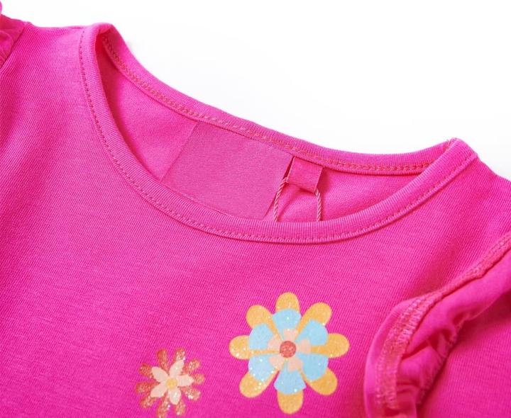 Immagine prodotto VidaXL Camicia da bambino a maniche lunghe rosa scuro 92,Materiale: 95 % cotone (92)