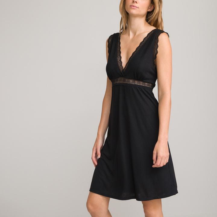 Image du produit La Redoute Collections Chemise de nuit sans manches (44, 46)