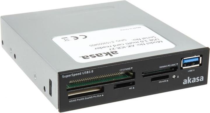 Immagine prodotto Akasa Lettore di schede 8,9 cm (3,5" ) (multiformato) (USB 3.0)