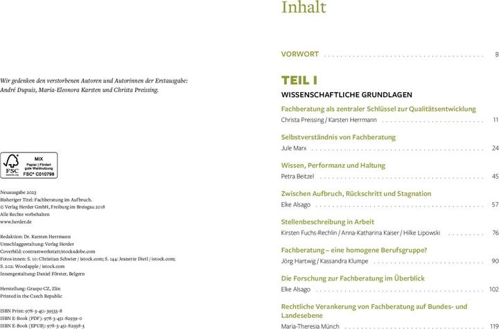 Produktbild Fachberatung auf dem Weg zur Profession? (Deutsch, Maria Theresia Münch, Elke Alsago, Kirsten Fuchs-Rechlin, Christa Preissing, Jule Marx, 2023)