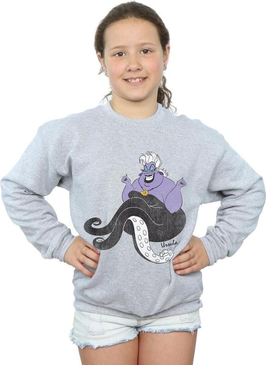 Actual product image Disney Girls The Little Mermaid Classic Ursula Sweatshirt (116)