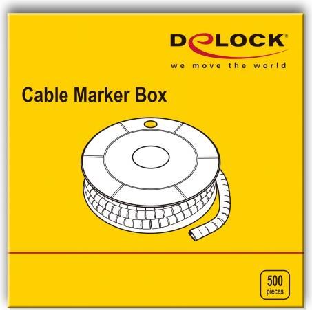 Image du produit Delock Étiquette de câble n° 3, jaune 500 pièces