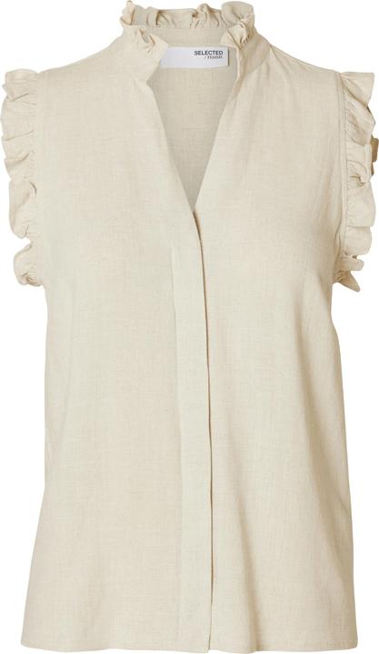 Selected Femme Slfviva Sl Ruffle Top Noos
