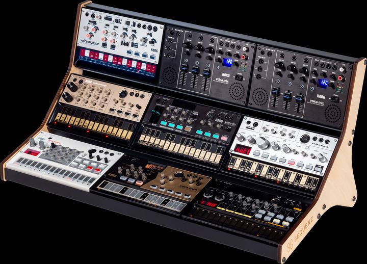 Produktbild Sequenz Music Gear Volca Rack 3x3 Stehhilfe Schwarz
