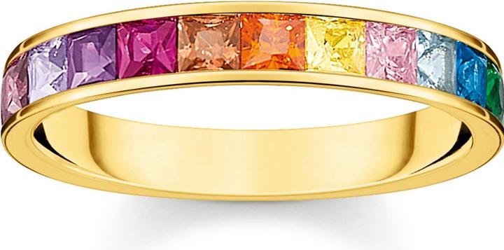 Produktbild Thomas Sabo Ring Bunte Steine Gold (54, 925 Silber)