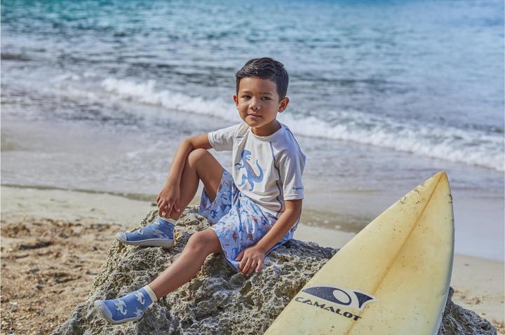 Actual product image Playshoes Kid's beach shorts Dino Allover (86, 92)