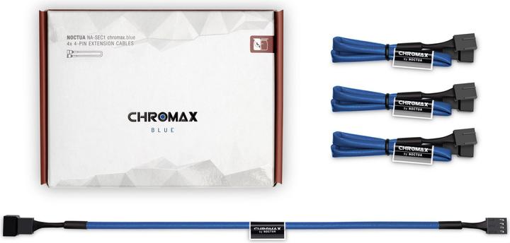 Image du produit Noctua NA-SEC1 chromax.blue Set de câbles d'extension pour ventilateurs