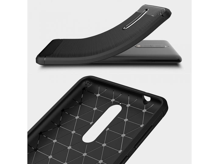 Produktbild Screenguard Nokia 8 Hülle Carbon Brushed Soft TPU (Nokia 8)