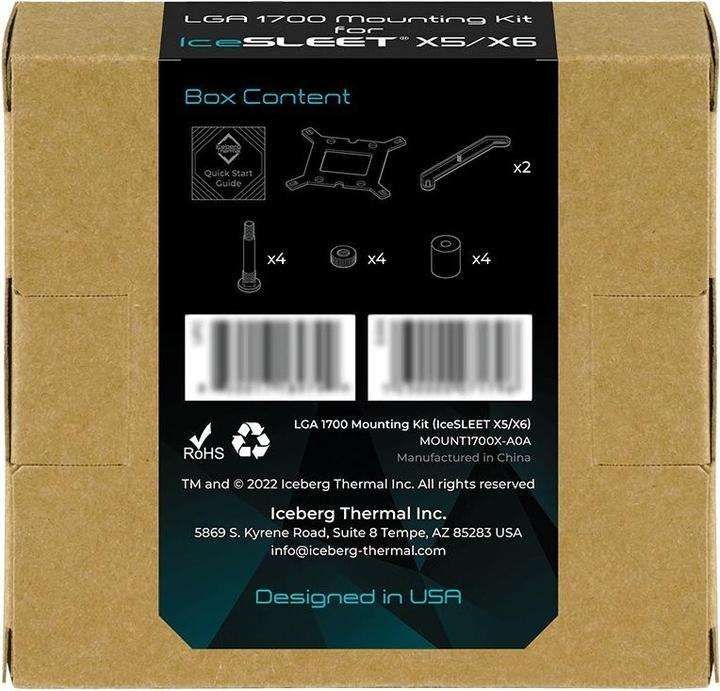 Image du produit Iceberg Thermal Kit LGA 1700 IceSLEET X5/X6