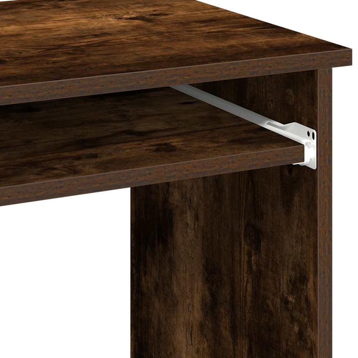 Produktbild VidaXL Schreibtisch mit Regal Räuchereiche 84x40x78 cm Holzwerkstoff Bürotisch