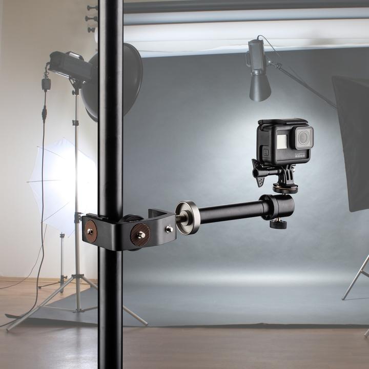 Actual product image Walimex pro per KX-25 tripod clamp with ball head (Stand clamp)