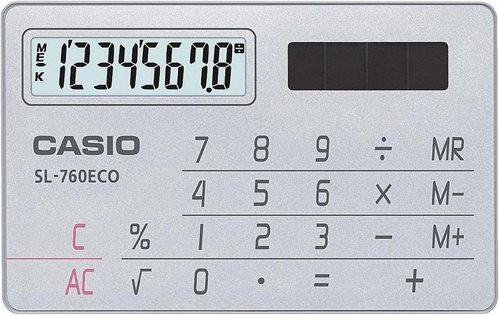 Actual product image Casio Sl-760eco (Solar cells)