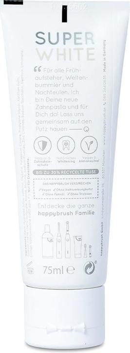 Immagine prodotto happybrush Dentifricio SuperWhite, 75 ml (75 ml)