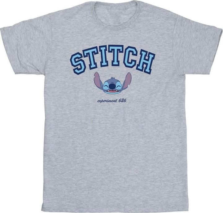 Actual product image Disney Girls Lilo And Stitch Collegial Cotton T-Shirt (128)