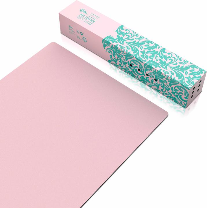 Produktbild CSL Mauspad, Mausmatte XXL, Elegante Leder Optik, Schreibtischunterlage 900 x 400 mm, rose (XXL)