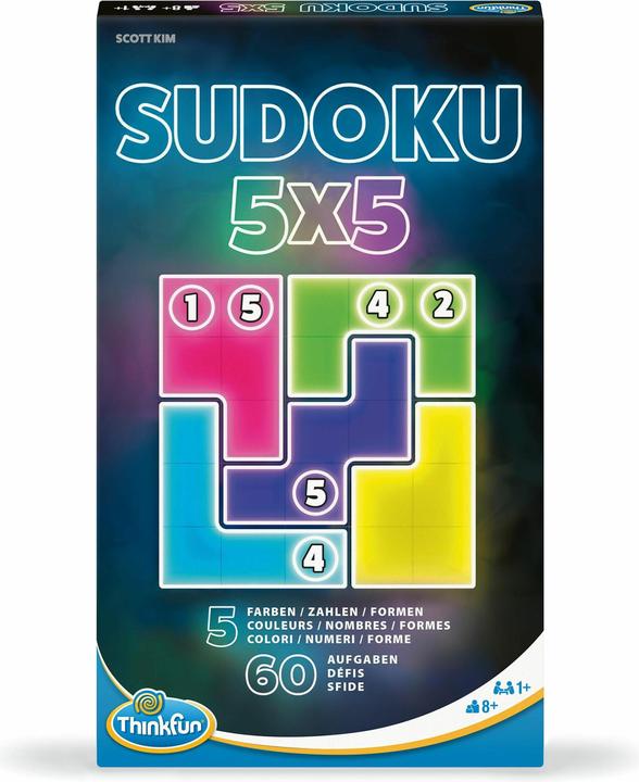 Actual product image Ravensburger ThinkFun - 76634 - Sudoku 5x5 - The magnetic travelling puzzle game. Perfect for travelling and as a (German, Italian, French)