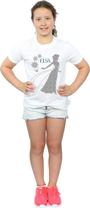 Immagine prodotto Disney Frozen Elsa Christmas Silhouette Maglietta Ragazze (116)