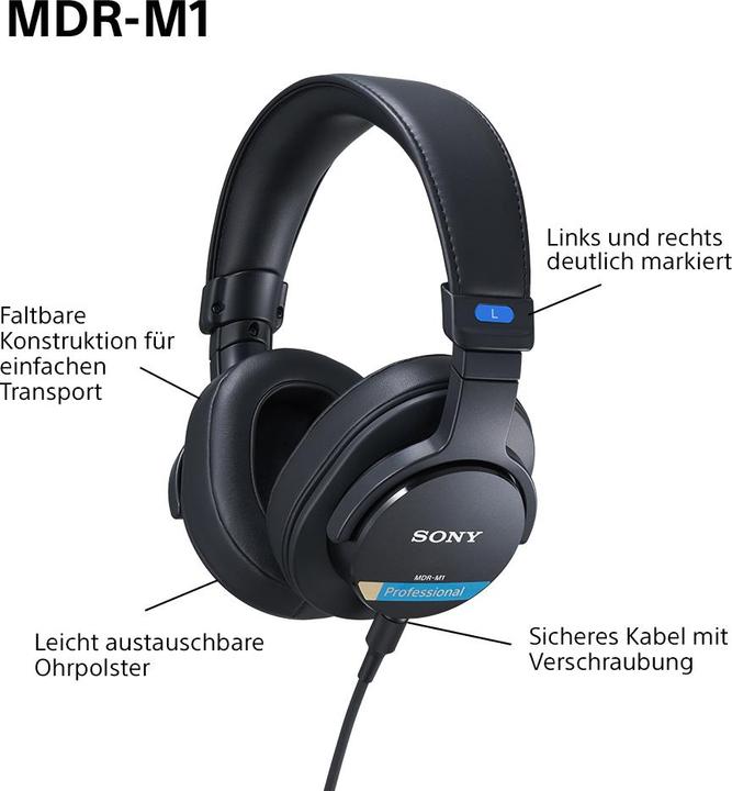 Produktbild Sony MDR-M1 (keine Geräuschunterdrückung, Kabelgebunden)