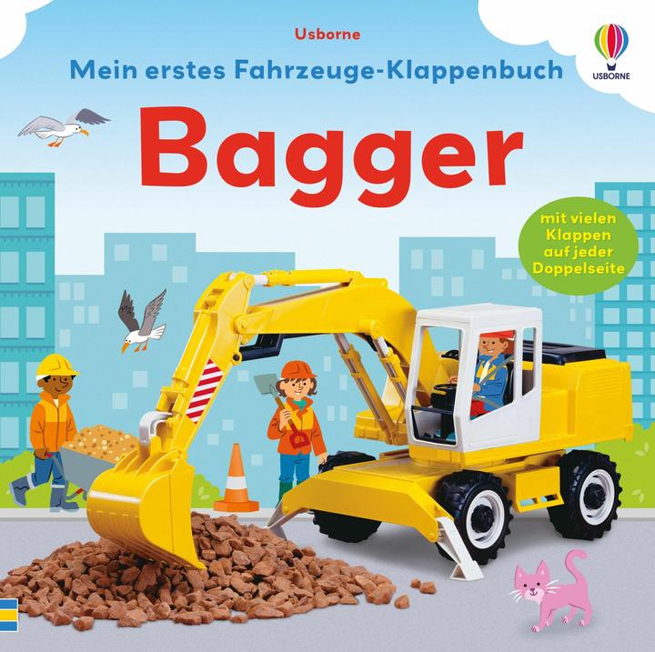 Actual product image My first folding vehicle book: Excavator (German)