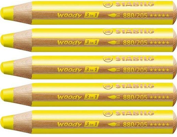 Image du produit STABILO woody 3 en 1 crayon de couleur (Jaune, 1 x)