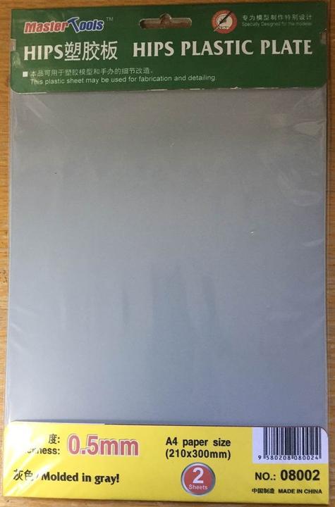 Produktbild Master Tools HIPS 0,5mm plastic sheet(210mmx300mmx2pc
