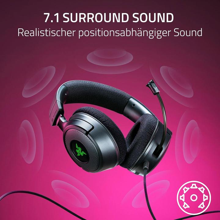 Actual product image Razer Kraken V4 X - Wired gaming headset powered by Chroma™ RGB (Cable)