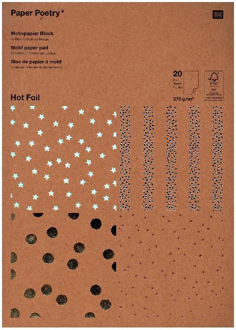 Actual product image Paper Poetry Motif paper (270 g/m², 20 x)