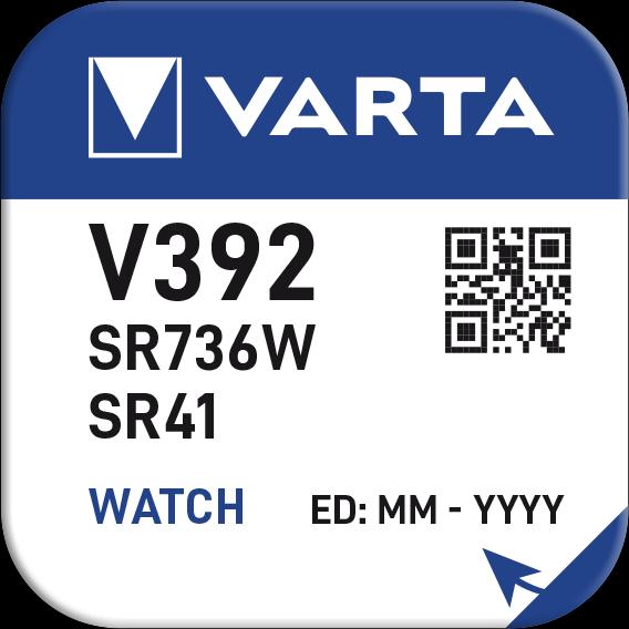 Image du produit Varta V392 / SR41W - Uhrenbatterie (1 pcs, LR41, 40 mAh)