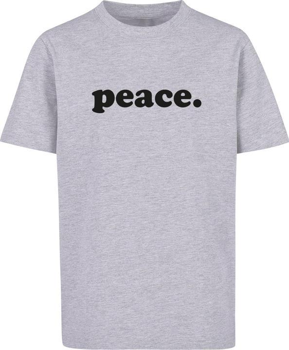 Merchcode Peace - Wording Peace White Kids Basic Tee - 174571 (158)