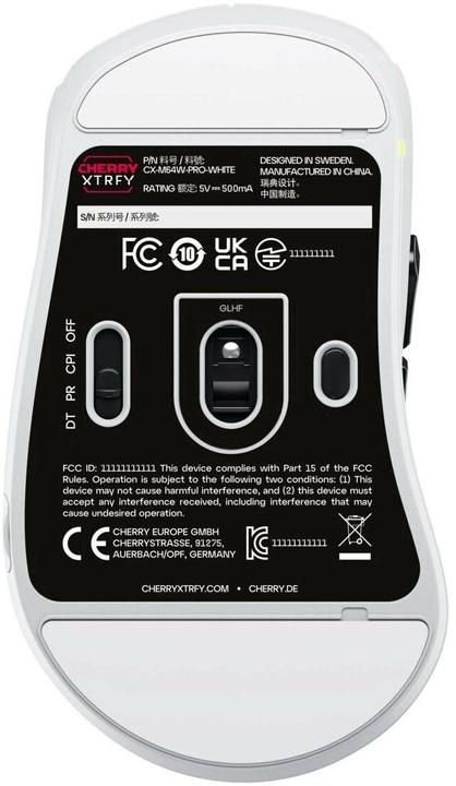 Actual product image CHERRY xtrfy M64 Pro Wireless, White (Wireless)